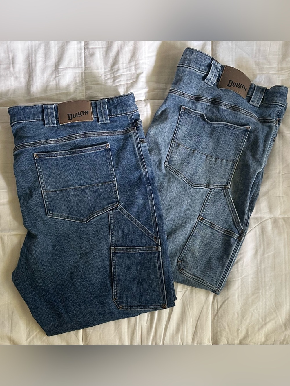 Bundle of 2 Men’s Duluth Trading Co Men’s Denim Work Jeans